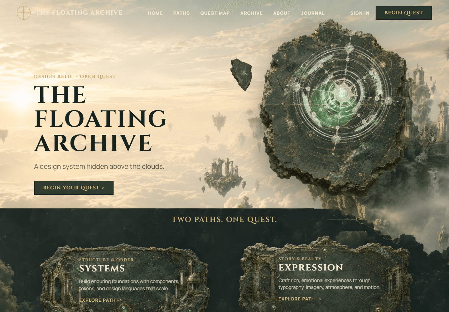 INFINITE web design